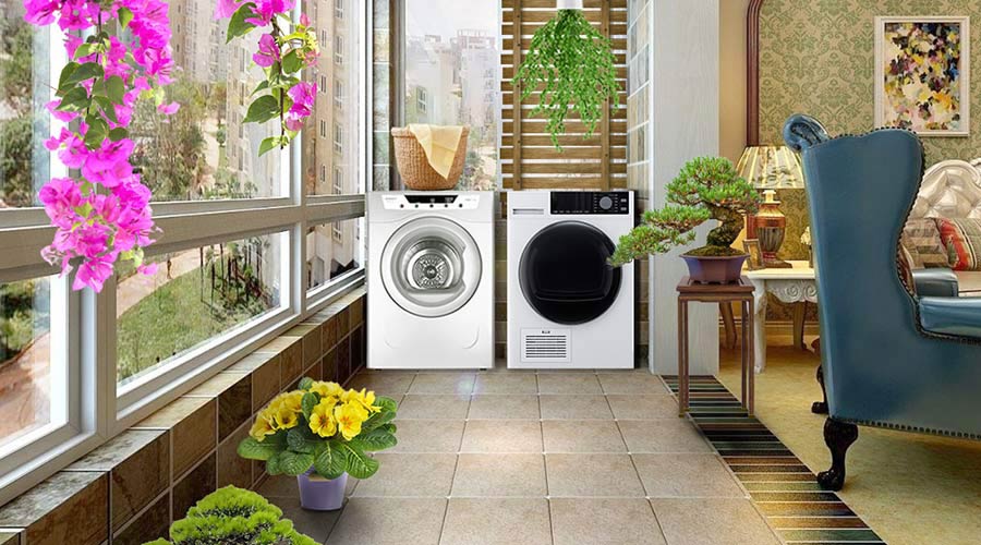 家居陽臺晾曬衣物不干怎么辦，衣物烘干機來解決！