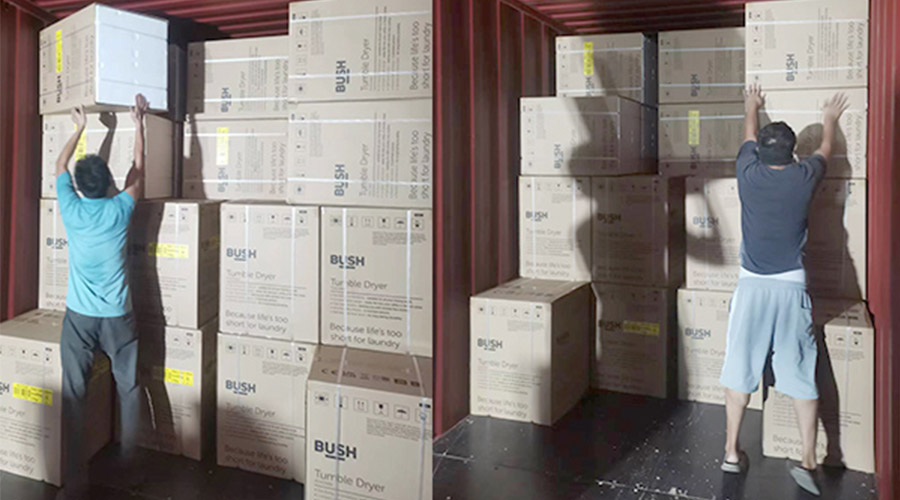 各司其職合力做好英國Argos客戶衣物烘干機(jī)出貨任務(wù)！