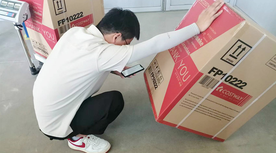 實況直擊！客戶北美COSTWAY開展衣物烘干機驗貨